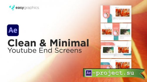 Videohive - Clean & Minimal Youtube End Screens Template - 30917160 - Project for After Effects