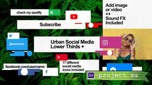 Videohive - Urban Social Media Lower Thirds - 30928457 - Project for After Effects