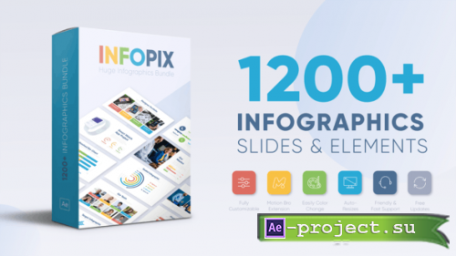 Videohive - Infopix - Infographics Pack - 30355920 - Project & Script for After Effects