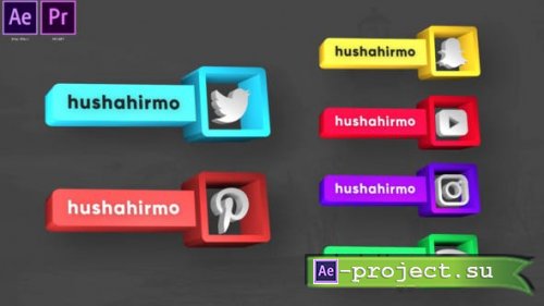 Videohive - Social Media Unique Lowerthirds - 31007712 - Project for After Effects