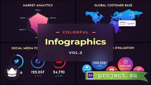 Videohive - Colorful Infographics Vol.2 - 30993196 - Project for After Effects