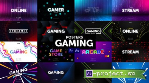 Videohive - Posters Gaming - 30898814 - Premiere Pro & After Effects Project