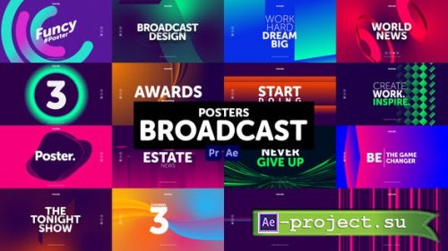 Videohive - Posters Broadcast - 30903450 - Premiere Pro & After Effects Project