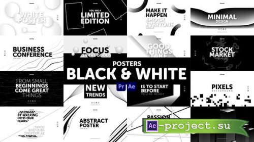 Videohive - Posters Black & White - 31027999 - Project for After Effects