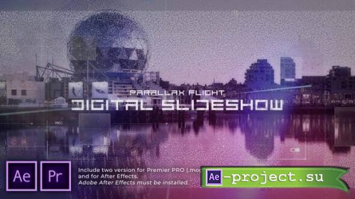 Videohive - Digital Flight Parallax Slideshow - 30975384 - Premiere Pro & After Effects Project