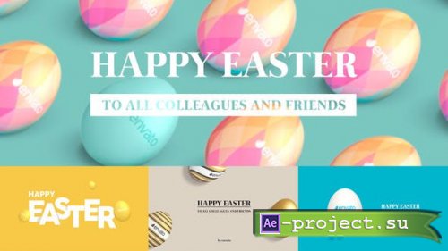 Videohive - Easter Greetings Pack 4 in 1 | Horizontal & Vertical - 23595235 - Project for After Effects
