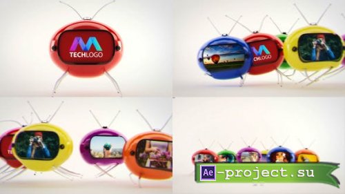 Videohive - Funky TV Logo Reveal - 31083403 - Project for After Effects