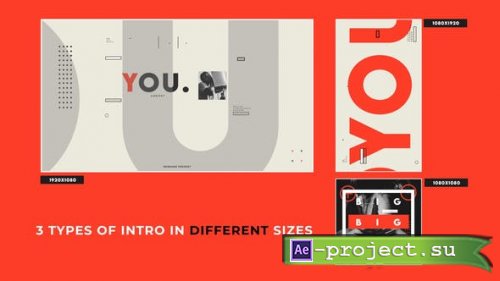 Videohive - Clean Visual Typographic Intro - 29709445 - Project for After Effects