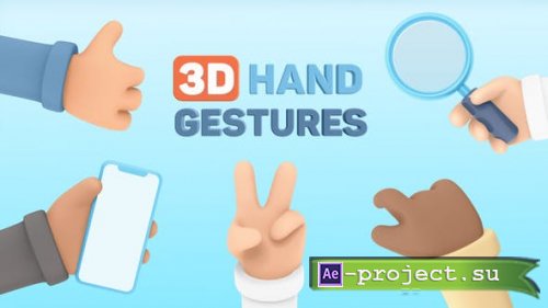 Videohive - 3D Hand Gestures | Mockup Device - 30620317 - Project for After Effects
