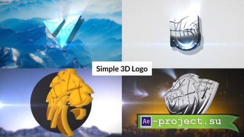 Videohive - Simple 3D Logo Intro - 30987091 - Project for After Effects