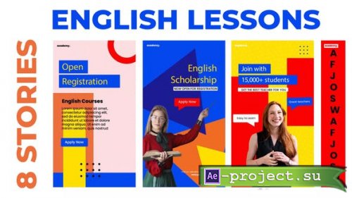 Videohive - English Lessons Study Stories Instagram - 31121330 - Project for After Effects