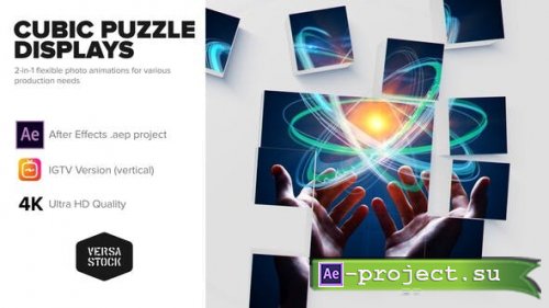 Videohive - Cubic Puzzle Promo Cards 4K and Social - 31083148 - Project for After Effects