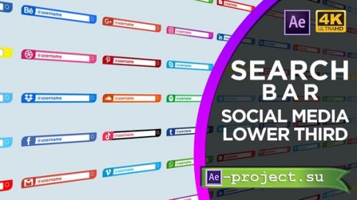 Videohive - Social Media Search Bar - 30958598 - Project for After Effects