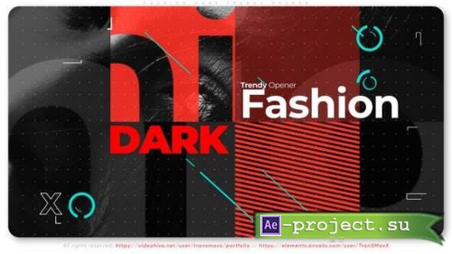 Videohive - Fashion Dark Trendy Opener - 31121785 - Project for After Effects