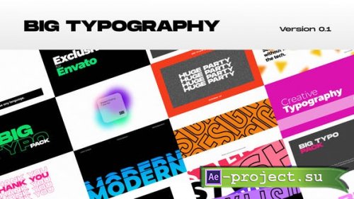 Videohive - Big Typography - 31124085 - Project for After Effects