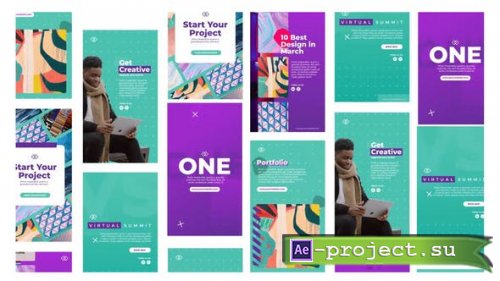 Videohive - Bright Design Studio Stories Instagram - 31158256 - Project for After Effects