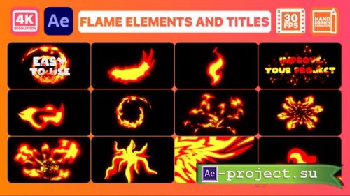 Videohive - Flame Elements And Titles | After Effects - 31189603 - After Effects Project & Presets