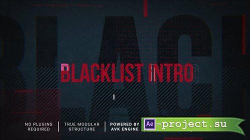 Videohive - Blacklist Intro/Slideshow - 31198788 - Project for After Effects