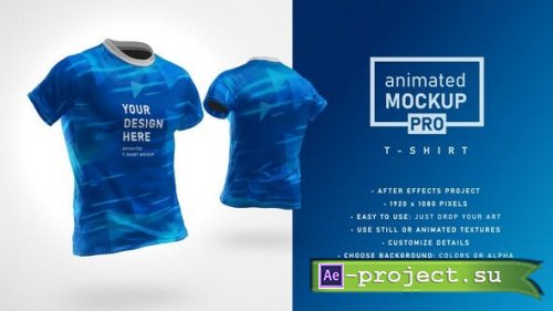 Videohive - Animated Mockup PRO: 360 Animated T-shirt Mockup Template - 30892735 - Project for After Effects