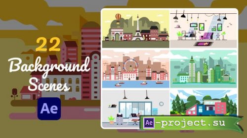 Videohive - 22 Background Scenes | After Effects - 30595668 - Project for After Effects