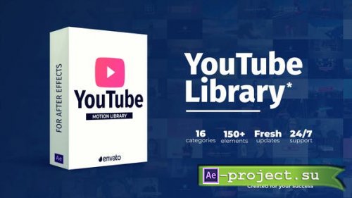 Videohive - Youtube Library - 22658349 - Project for After Effects