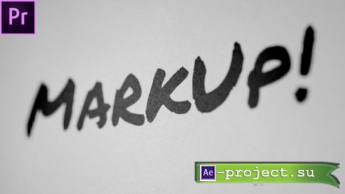 Videohive - MarkUp - Animated Typeface for Premiere - 30833779