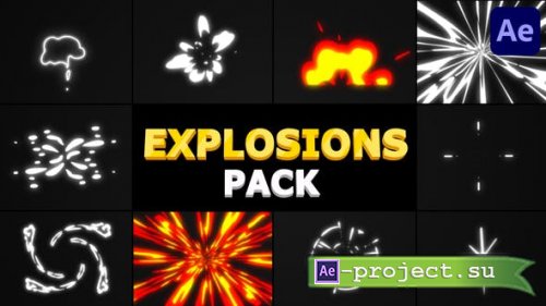 Videohive - Cartoon Explosions Pack | After Effects - 31259681 - Project & Script for After Effects