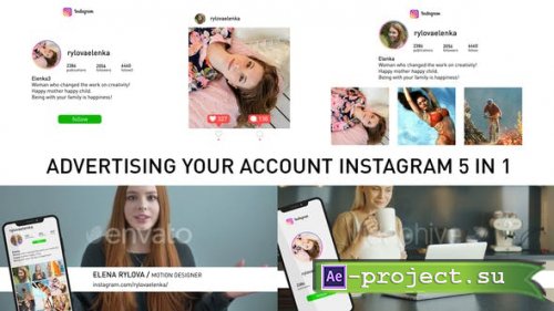 Videohive - Instagram 5 in 1 - 22921913 - Project for After Effects