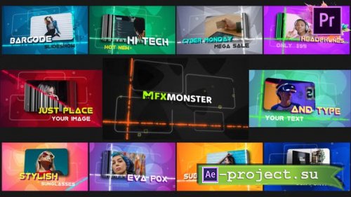 Videohive - Barcode Slideshow | Premiere Pro MOGRT - 31300820