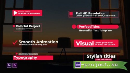 Videohive - Typographic And Stylish Titles - 27374031 - Project for After Effects