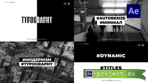 Videohive - Loop Typography Titles - 31324459 - Project for After Effects