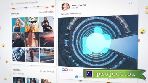 Videohive - Facebook Intro - 31336030 - Project for After Effects