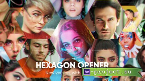 Videohive - Hexagon Opener - 27008717 - Project for After Effects