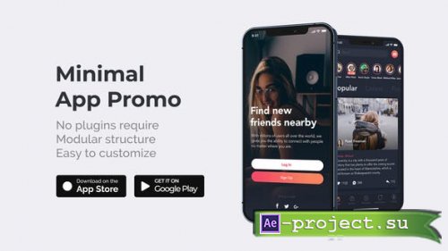 Videohive - Clean Minimal App Promo - 31325804 - Project for After Effects