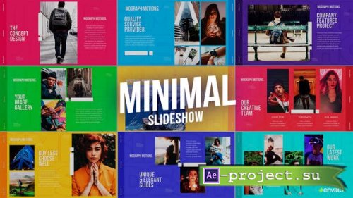 Videohive - Minimal Slideshow - 23240776 - Project for After Effects