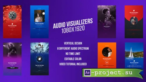 Videohive - Social Media Audio Visualiizers, Vertical Design - 31352153 - Project for After Effects