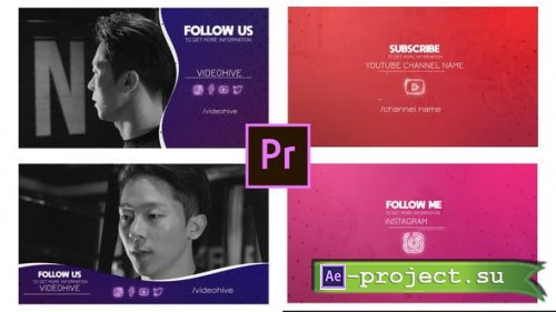 Videohive - Social Outro - Follow Pack - 31335295 - Premiere Pro Templates
