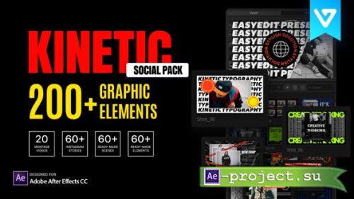 Videohive - Kinetic Social Pack - 27596918 - Project & Script for After Effect
