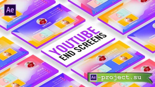 Videohive - Glassmorphism Youtube End Screens - 30780835 - Project for After Effects