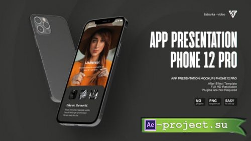Videohive - App Presentation Mockup | Phone 12 Pro - 29481373 - Project for After Effects