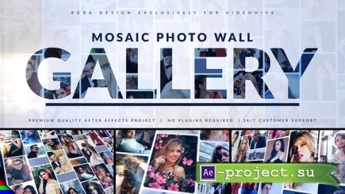 Videohive - Mosaic Photo Gallery | Logo Reveal - 31061347 - Project for After Effects