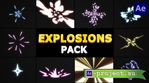 Videohive - Cartoon Explosions Pack | After Effects - 31474493 - Project for After Effects
