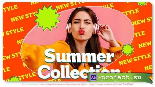 Videohive - Summer Collection. Retro Style Fashion Promo - 31482373 - Project for After Effects