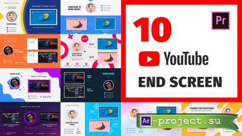 Videohive - YouTube End Screens / Card - 28147069 - Premiere Pro Templates