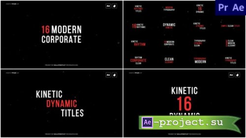 Videohive - Kinetic Titles - 31529913 - Project for After Effects