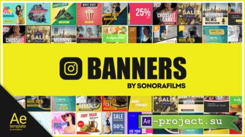 Videohive - Instagram Banners - 31531611 - Project for After Effects