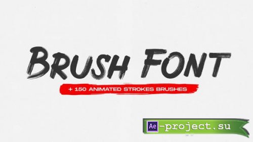 Videohive - Brush Animated Font - 31366550 - Project for After Effects