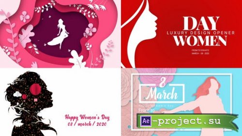 Videohive - Happy Women's Day (4 in 1) - 31575139 - Project for After Effects