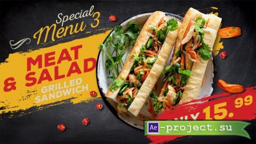 Videohive - Rustic Restaurant Menu Slideshow - 31613642 - Project for After Effects