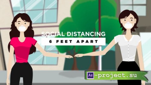Videohive - Covid-19 6 Feet Apart - 31064689 - Project for After Effects